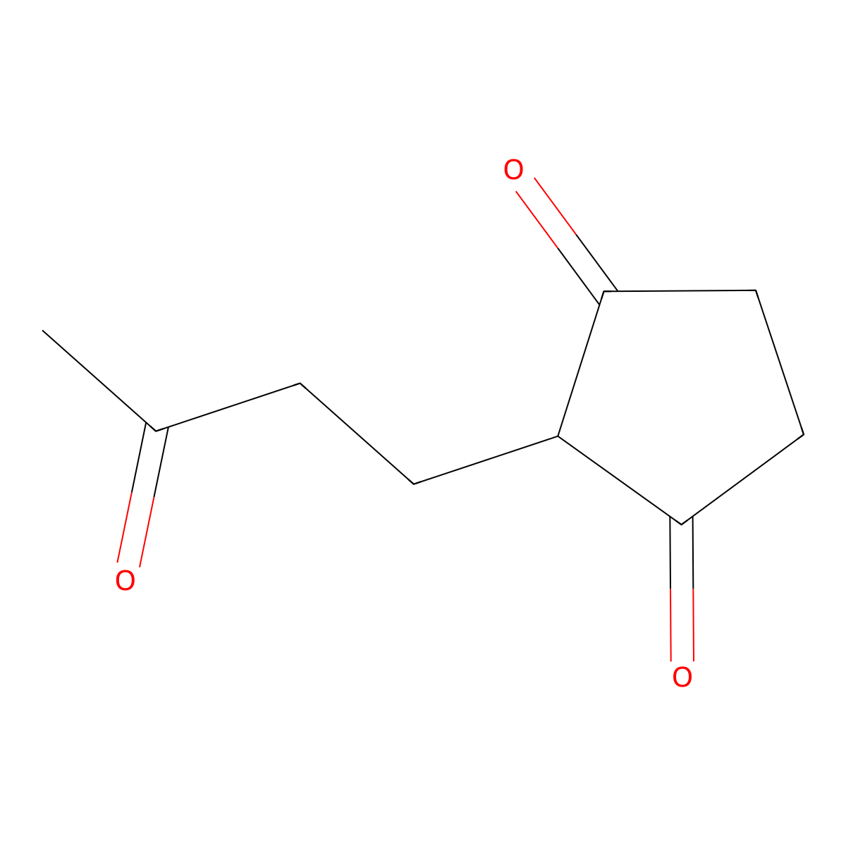 2-(3-Oxobutyl)cyclopentane-1,3-dione molecular structure, CAS 55790-67-5