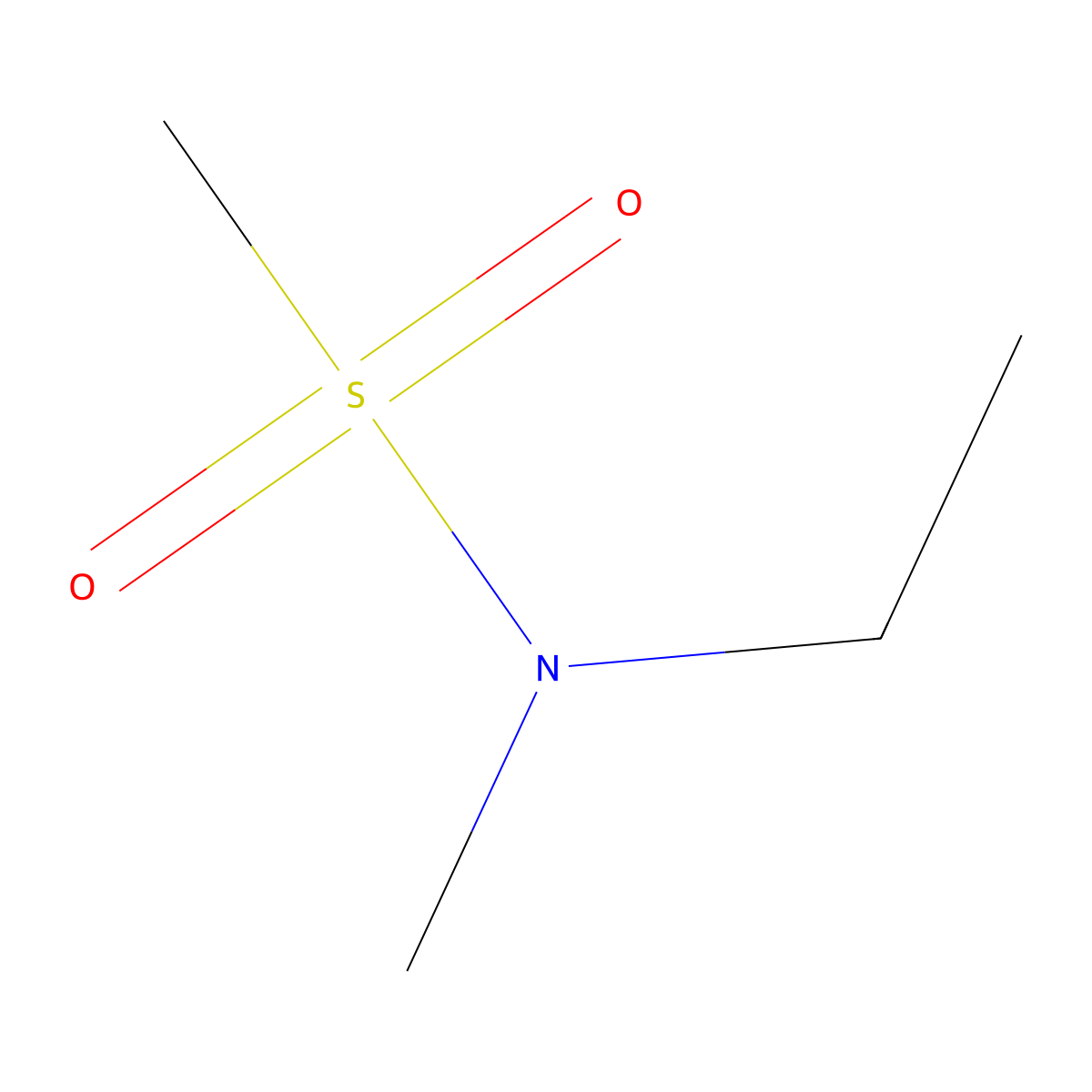 N-ethyl-N-methylmethanesulfonamide molecular structure, CAS 55790-96-0