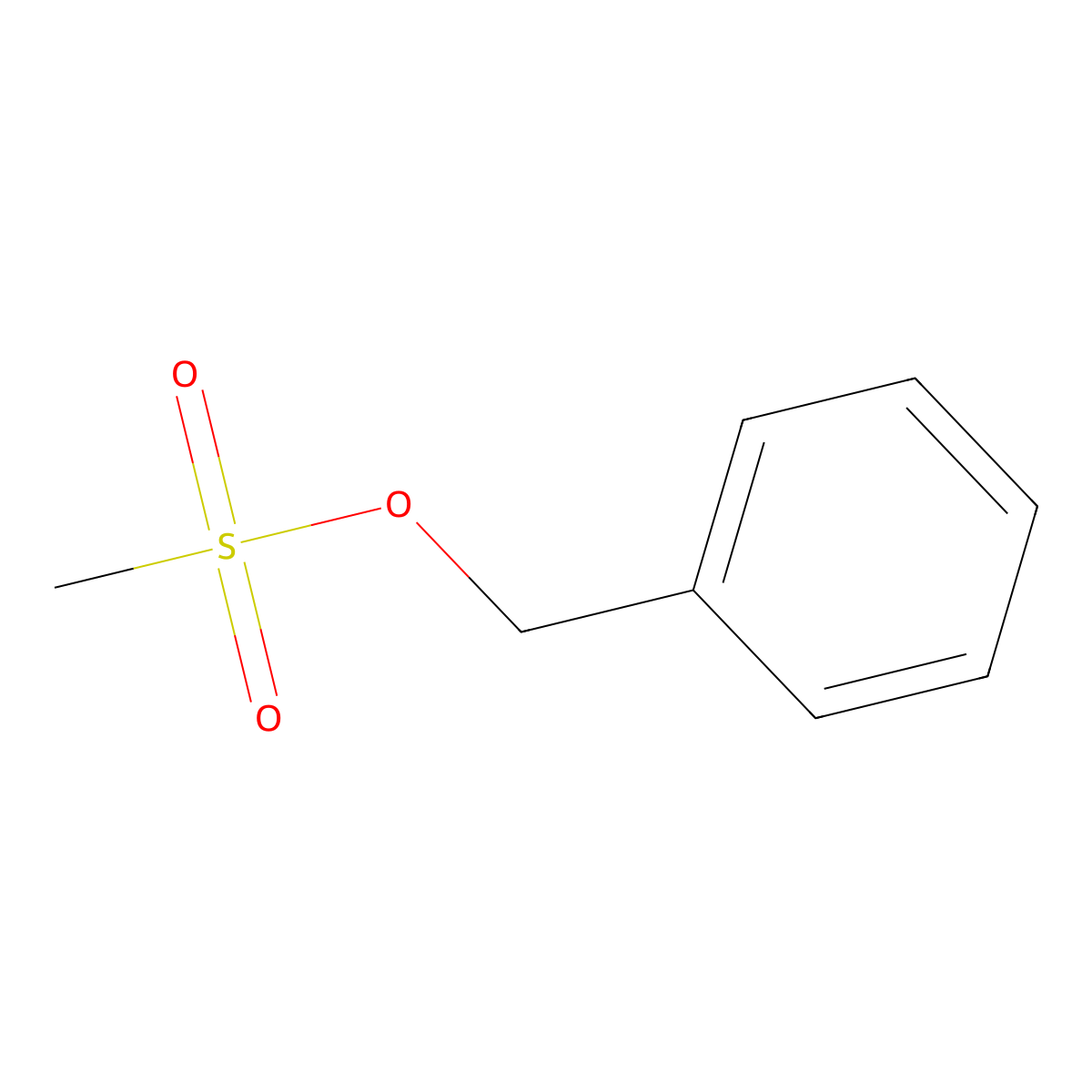 Benzyl mesylate molecular structure, CAS 55791-06-5