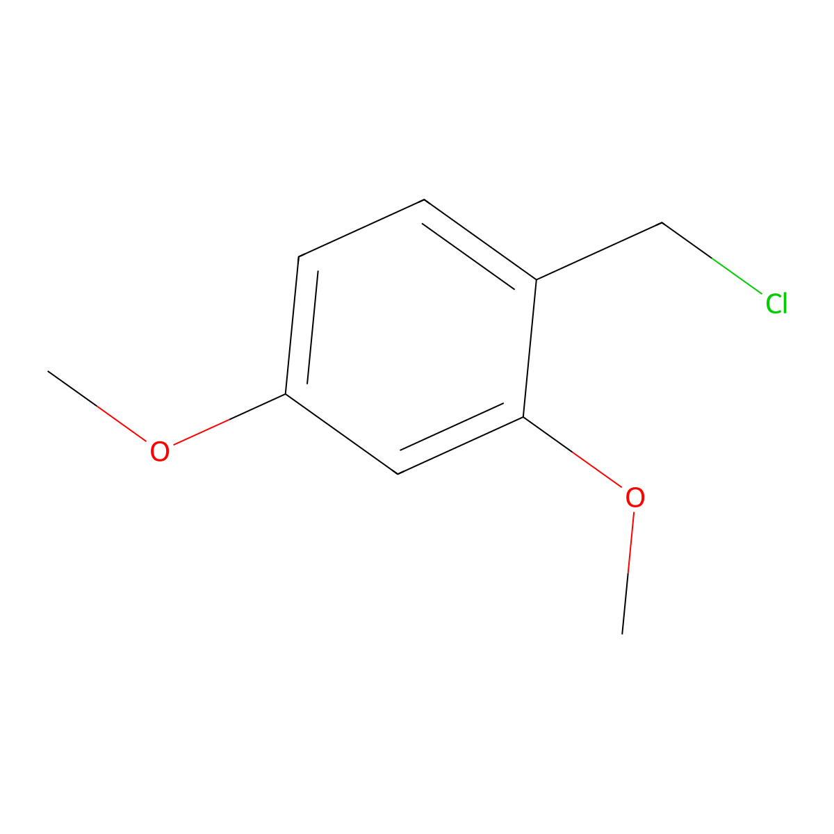 1-(Chloromethyl)-2,4-dimethoxybenzene molecular structure, CAS 55791-52-1