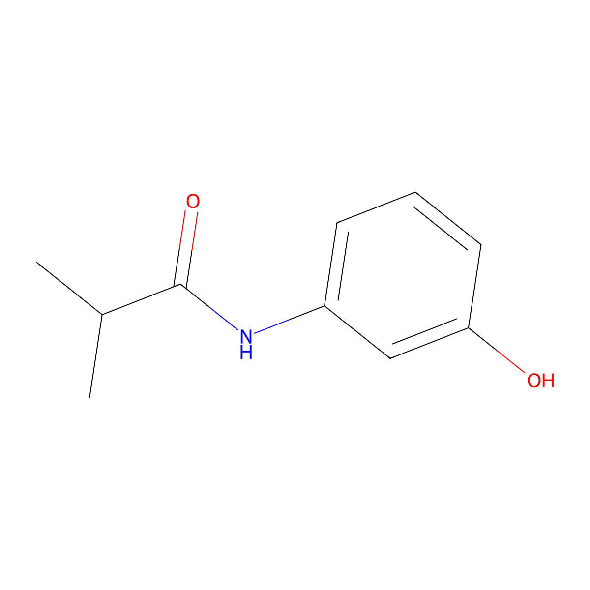 N-(3-Hydroxyphenyl)-2-methylpropanimidic acid molecular structure, CAS 55791-88-3