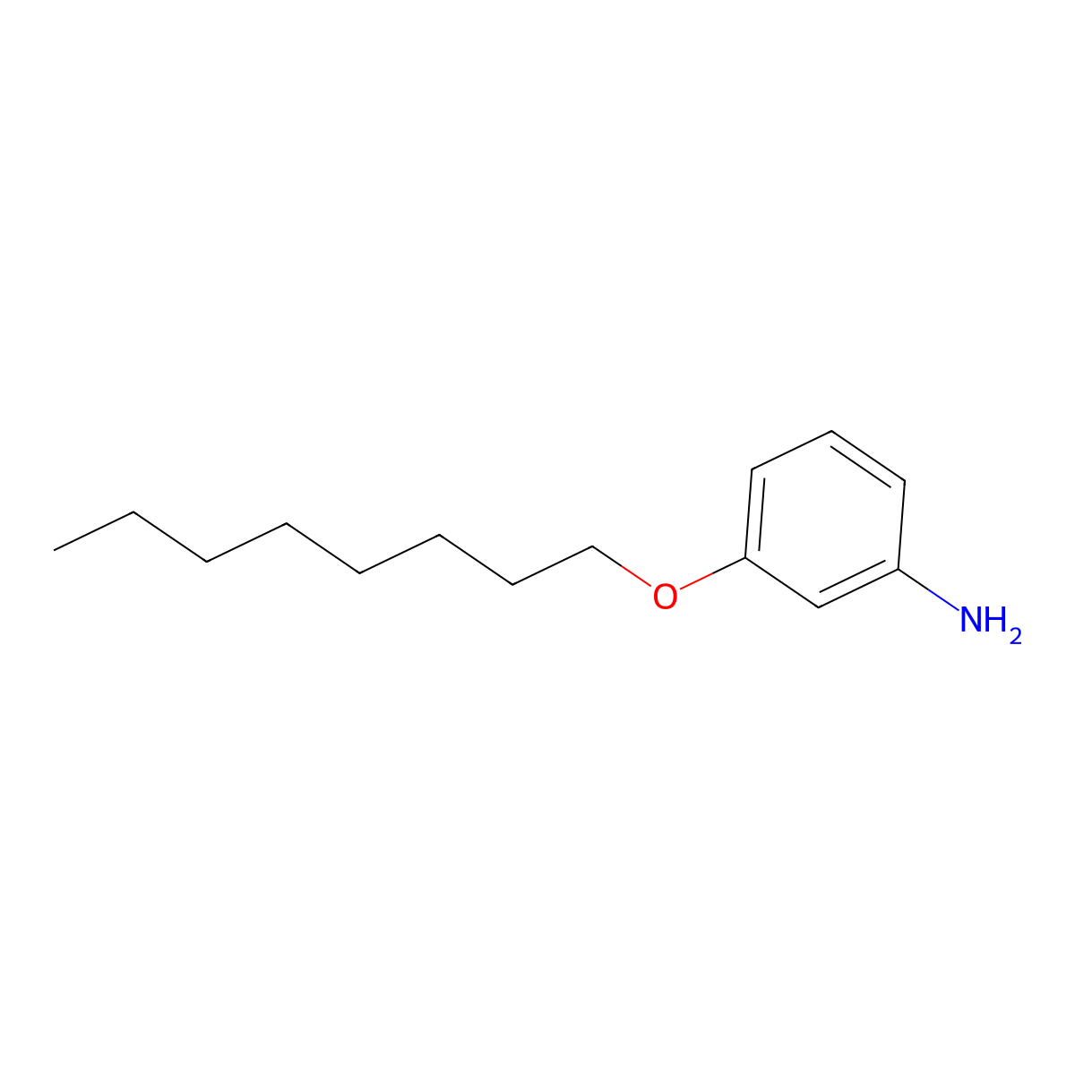 M-(Octyloxy)aniline molecular structure, CAS 55792-46-6