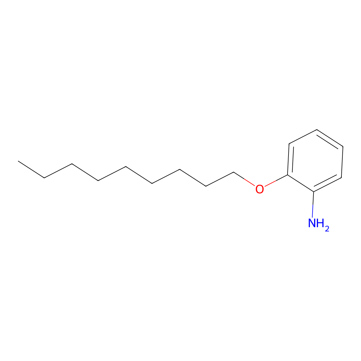 Benzenamine, 2-(nonyloxy)- molecular structure, CAS 55792-47-7