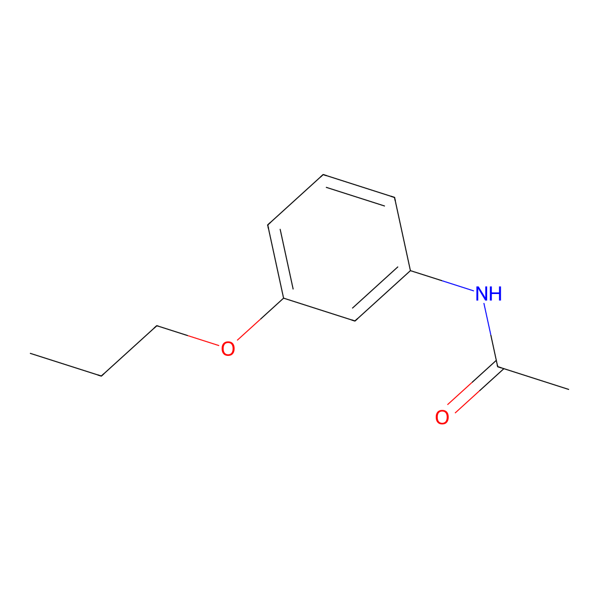 N-(3-propoxyphenyl)acetamide molecular structure, CAS 55792-52-4