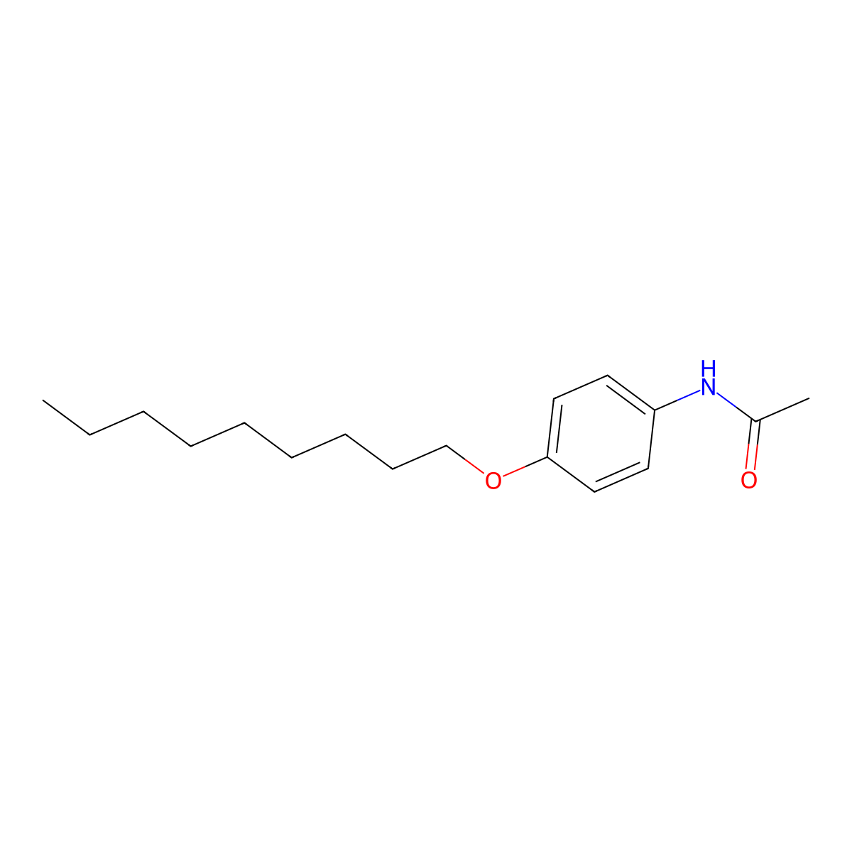 N-[4-(Nonyloxy)phenyl]acetamide molecular structure, CAS 55792-66-0