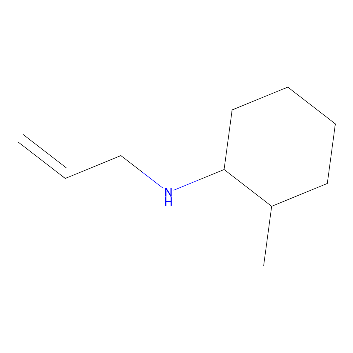 2-methyl-N-(prop-2-en-1-yl)cyclohexan-1-amine molecular structure, CAS 55794-88-2