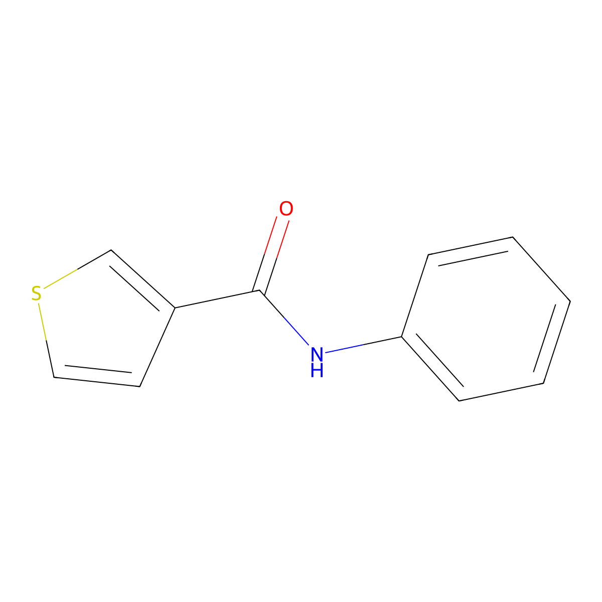 N-phenyl-3-thiophenecarboxamide molecular structure, CAS 55797-29-0