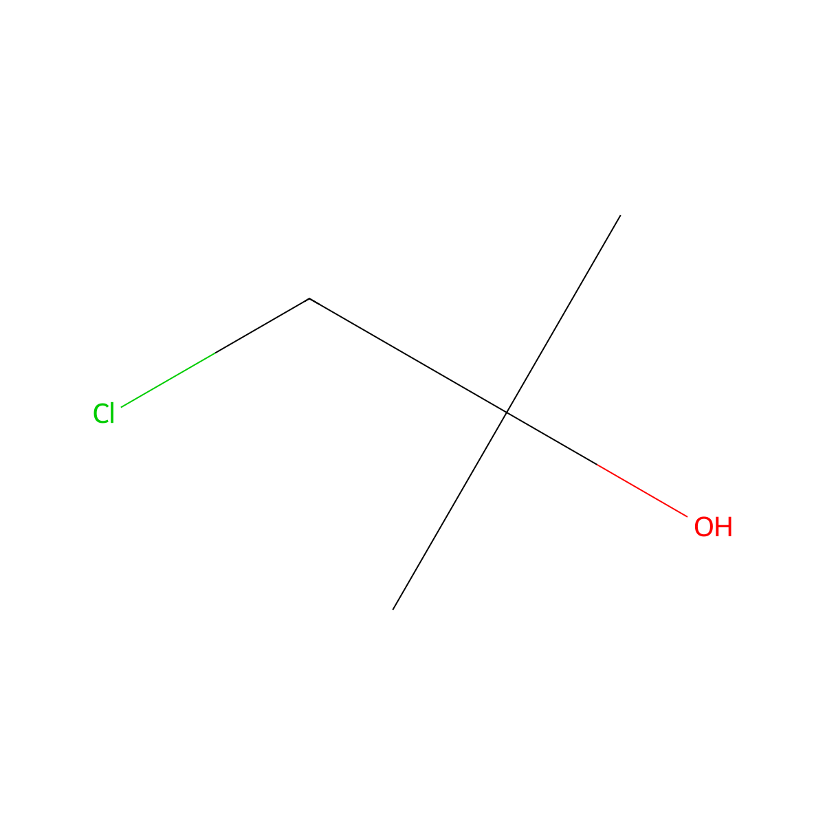 1-Chloro-2-methylpropan-2-ol molecular structure, CAS 558-42-9