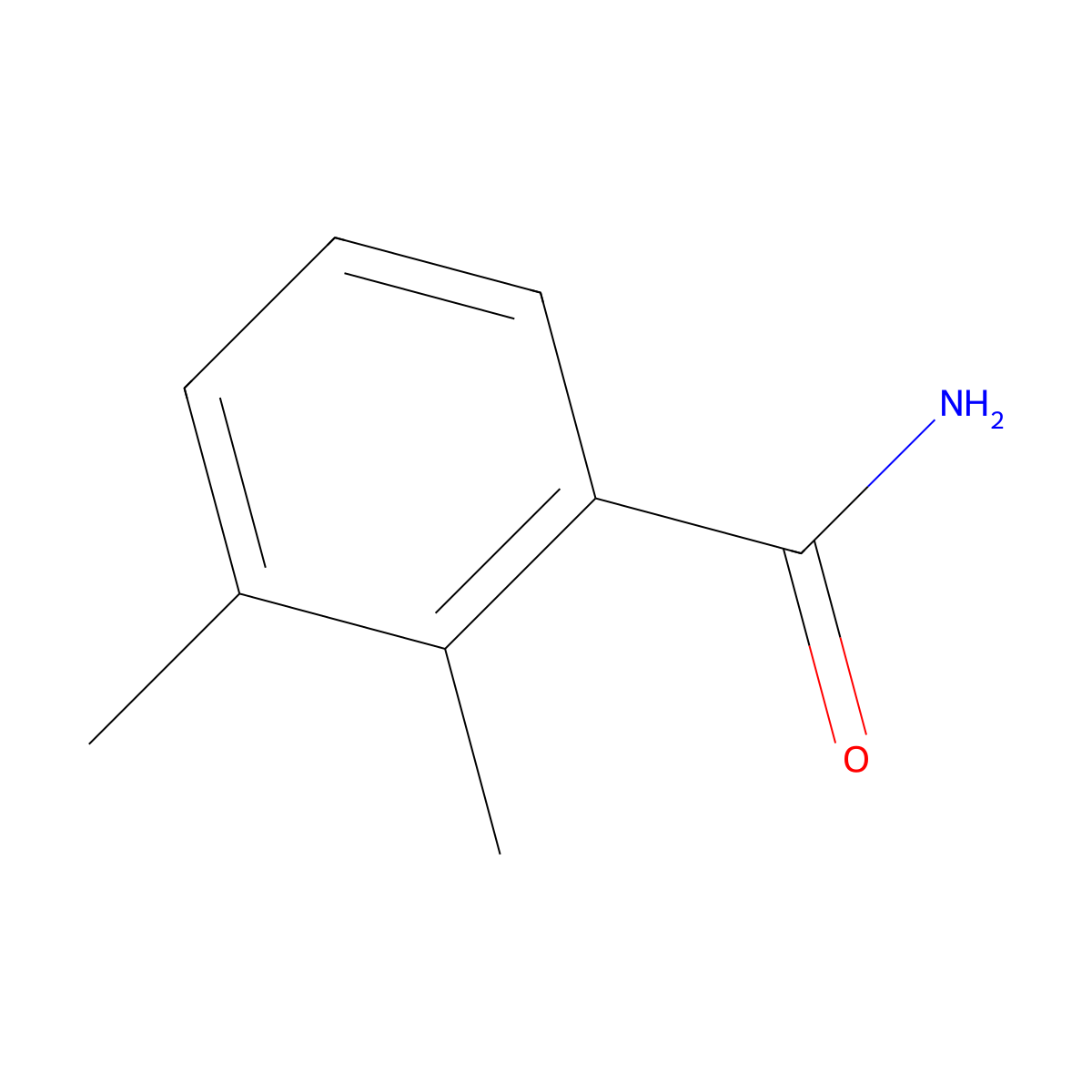 2,3-Dimethylbenzamide molecular structure, CAS 5580-34-7