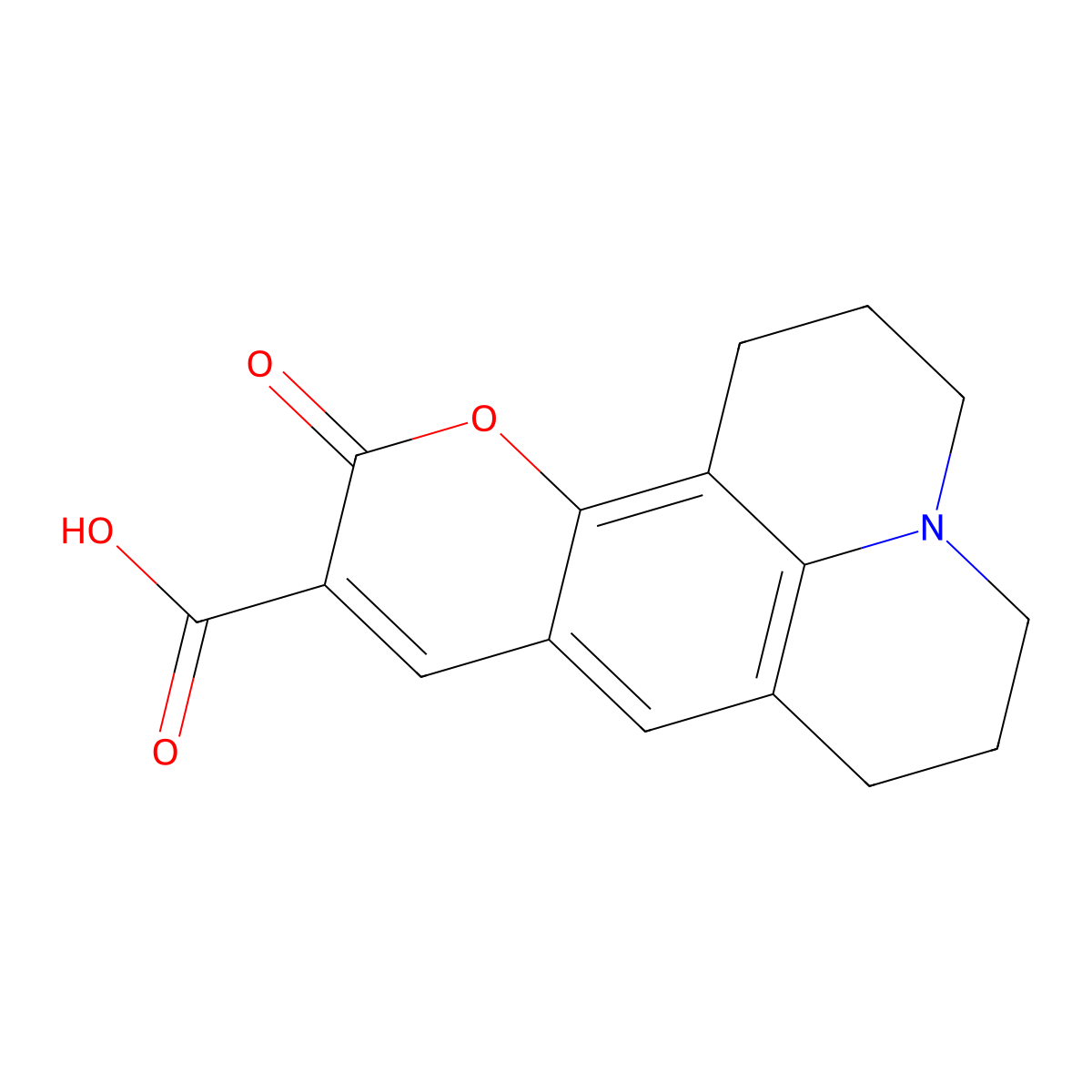 Coumarin 343 molecular structure, CAS 55804-65-4