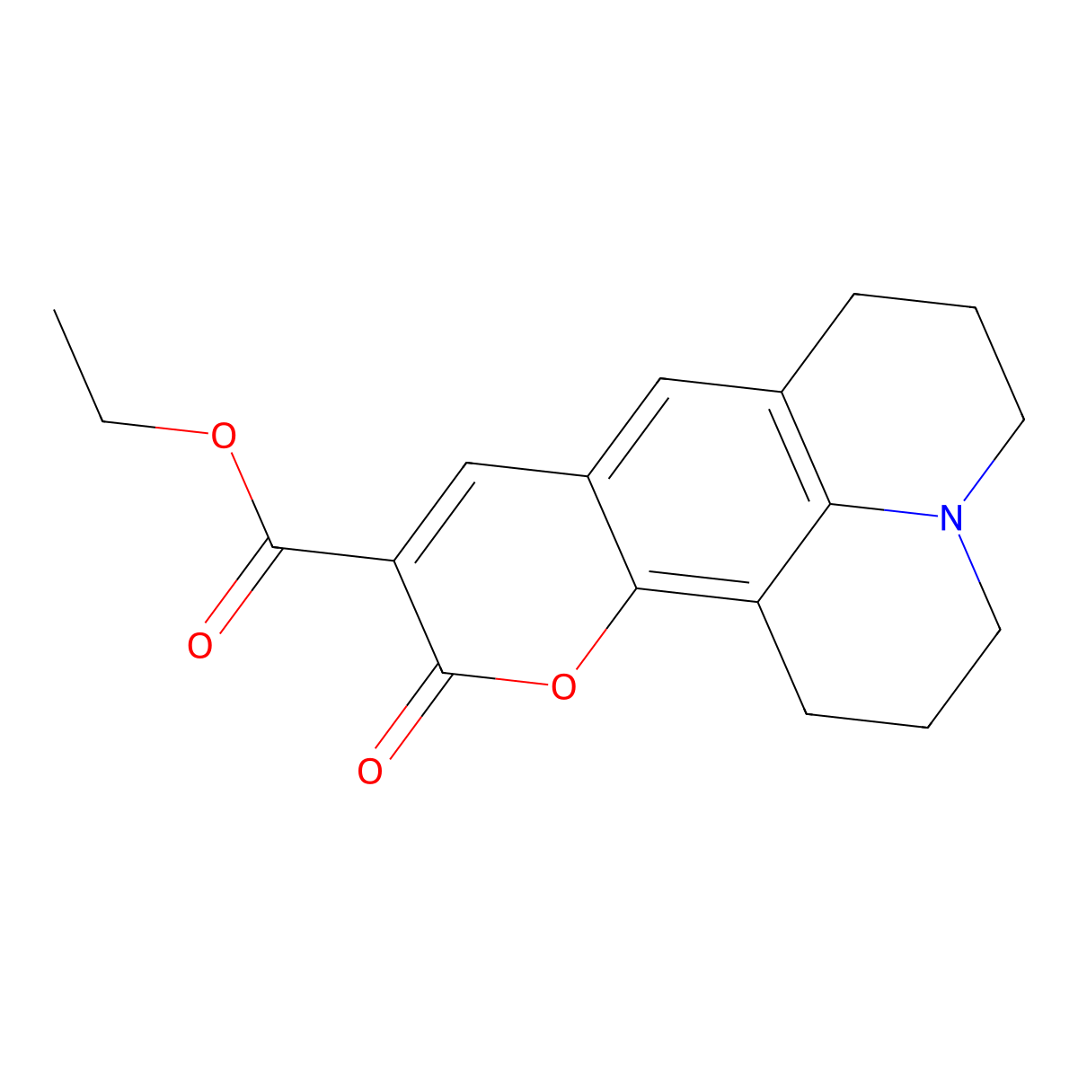 Coumarin 314 molecular structure, CAS 55804-66-5