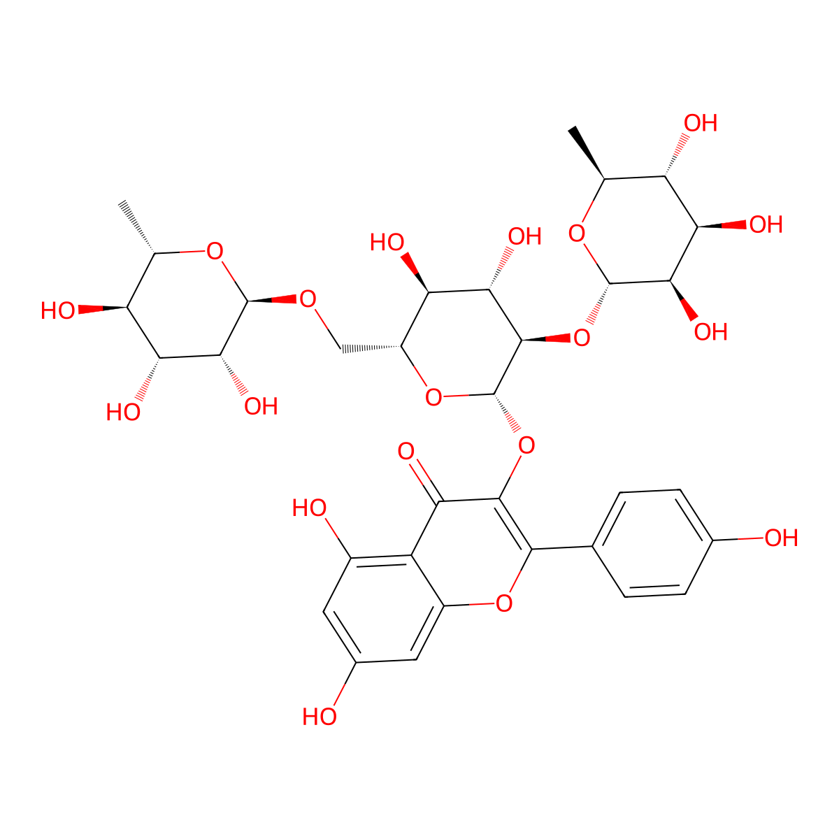 Clitorin molecular structure, CAS 55804-74-5