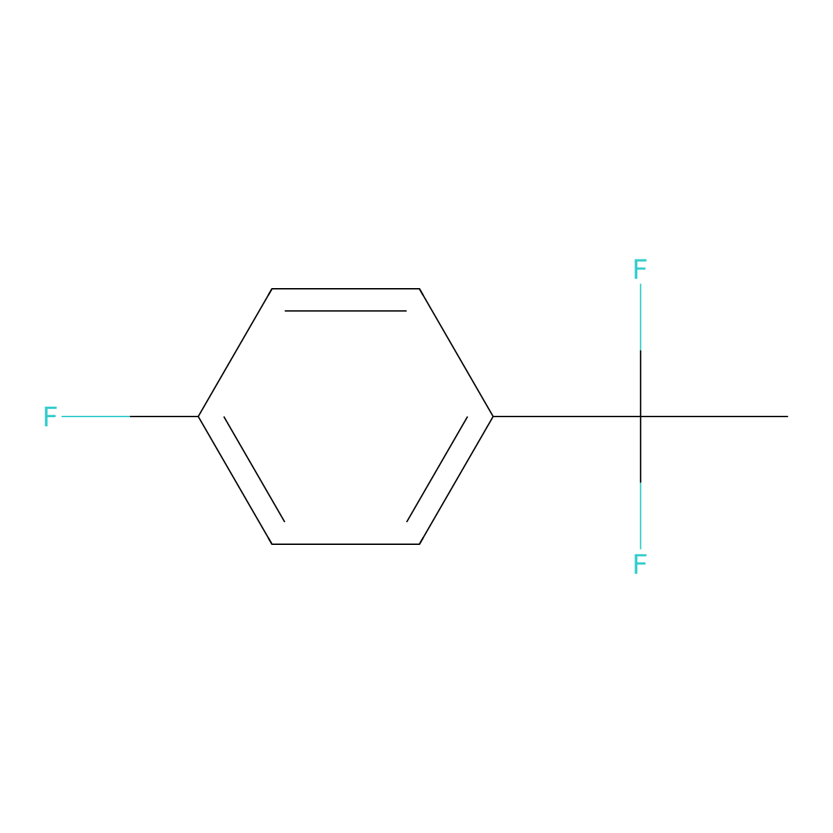 1-(1,1-Difluoroethyl)-4-fluorobenzene molecular structure, CAS 55805-03-3