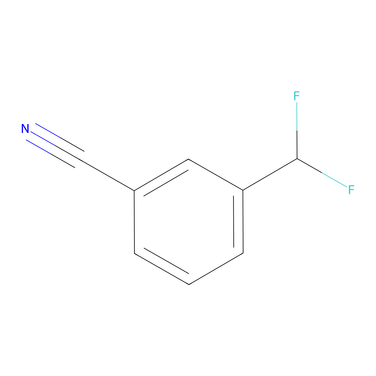 3-(Difluoromethyl)benzonitrile molecular structure, CAS 55805-13-5