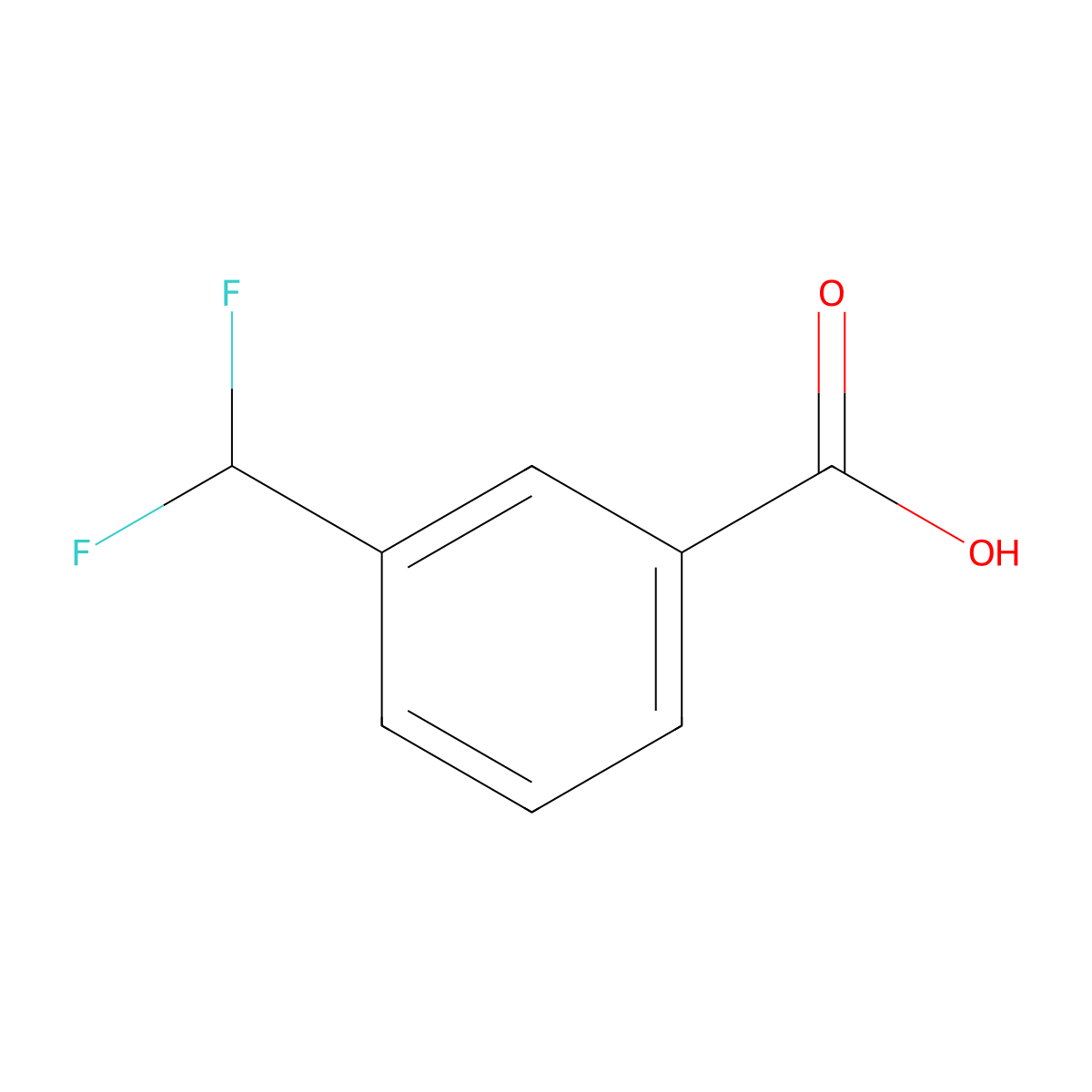 3-(Difluoromethyl)benzoic acid molecular structure, CAS 55805-20-4