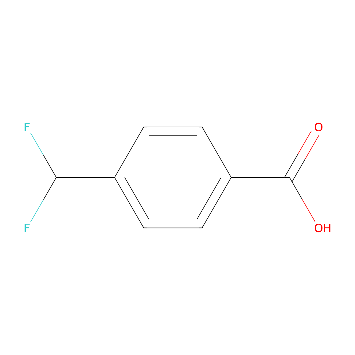 4-(Difluoromethyl)benzoic acid molecular structure, CAS 55805-21-5