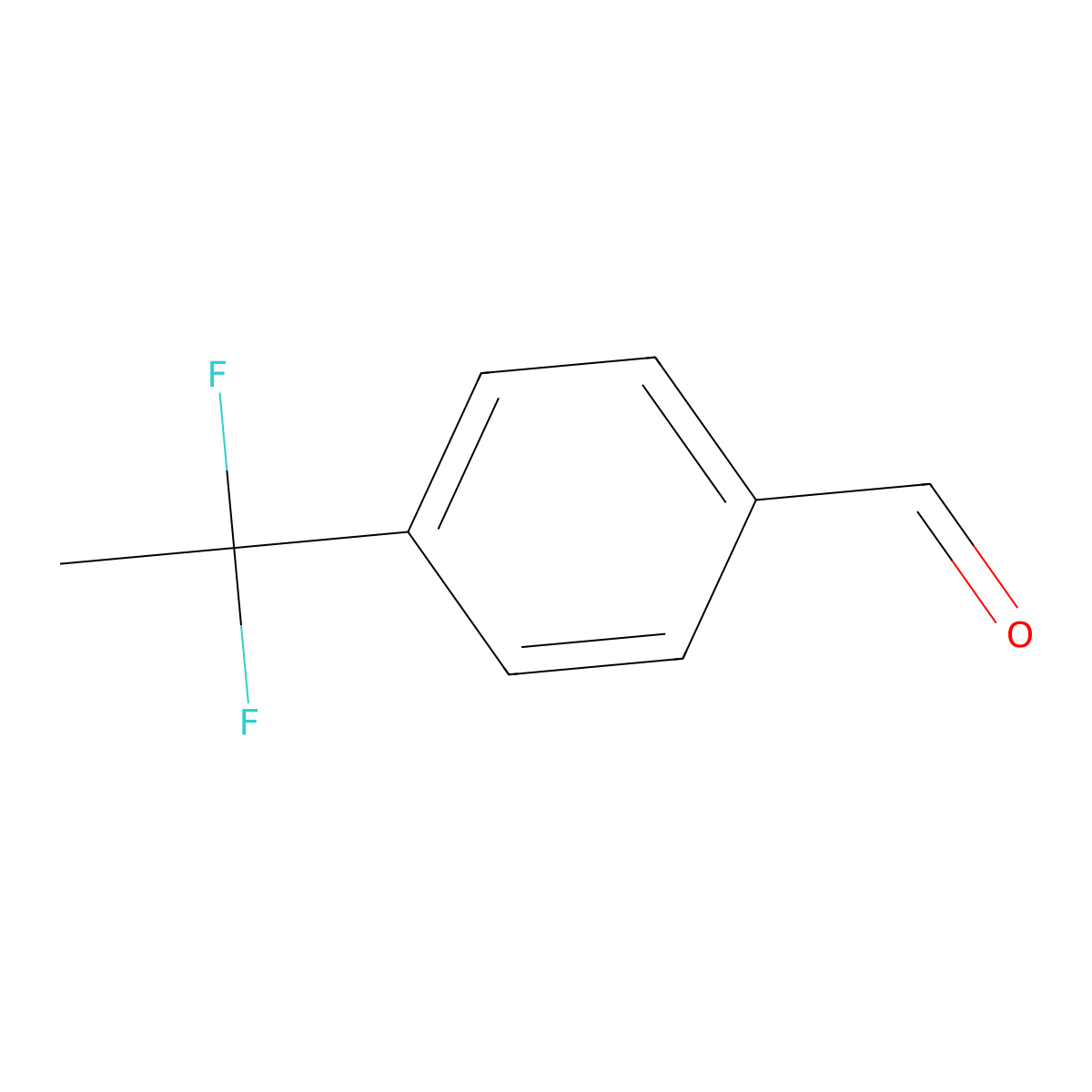4-(1,1-Difluoroethyl)benzaldehyde molecular structure, CAS 55805-22-6