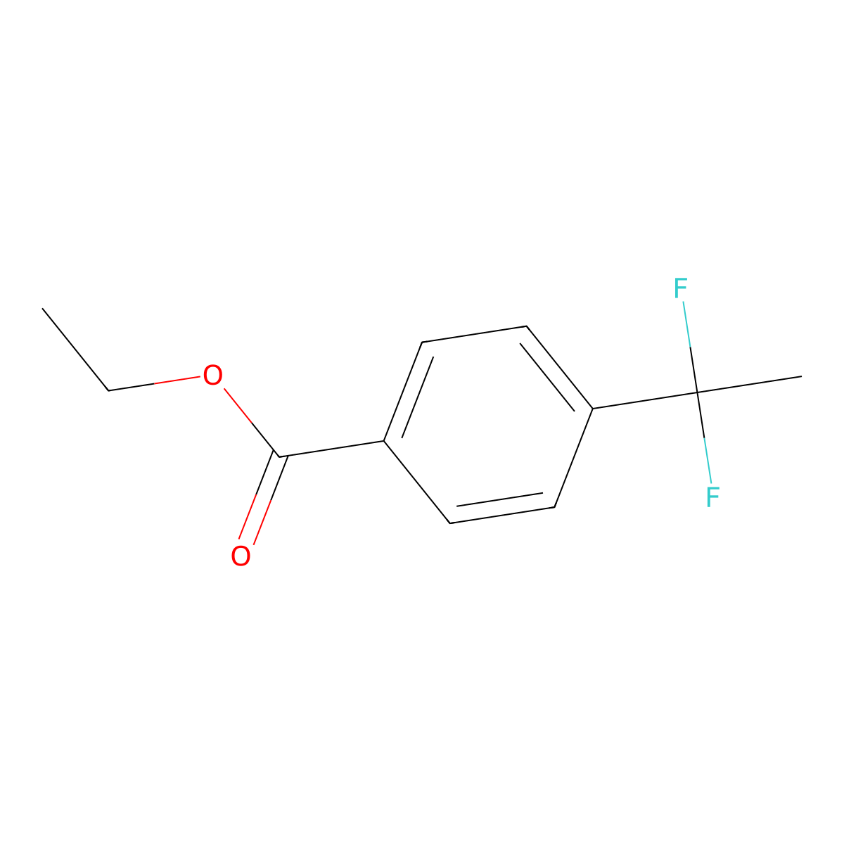 Ethyl 4-(1,1-difluoroethyl)benzoate molecular structure, CAS 55805-23-7