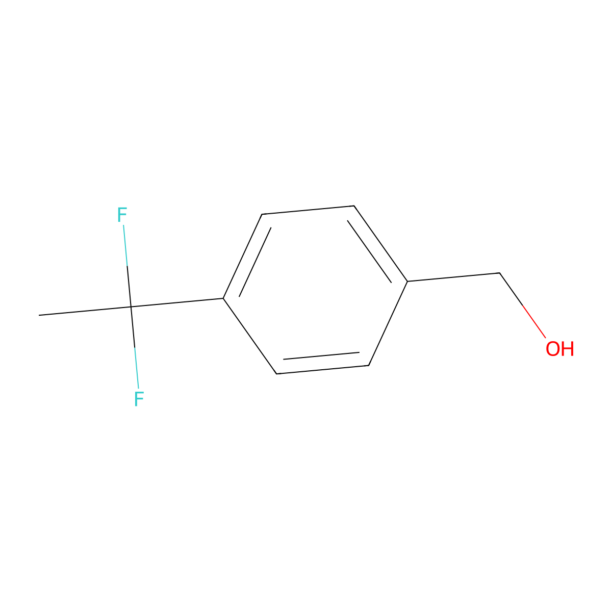 4-(1,1-Difluoroethyl)benzyl alcohol molecular structure, CAS 55805-25-9