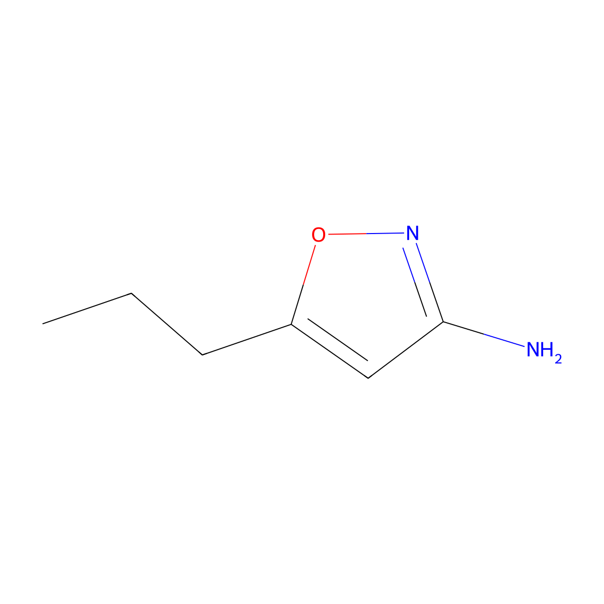 5-Propyl-1,2-oxazol-3-amine molecular structure, CAS 55809-37-5