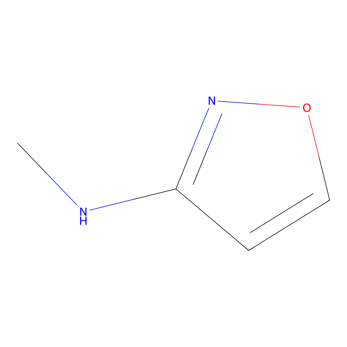 N-Methyl-1,2-oxazol-3-amine molecular structure, CAS 55809-39-7
