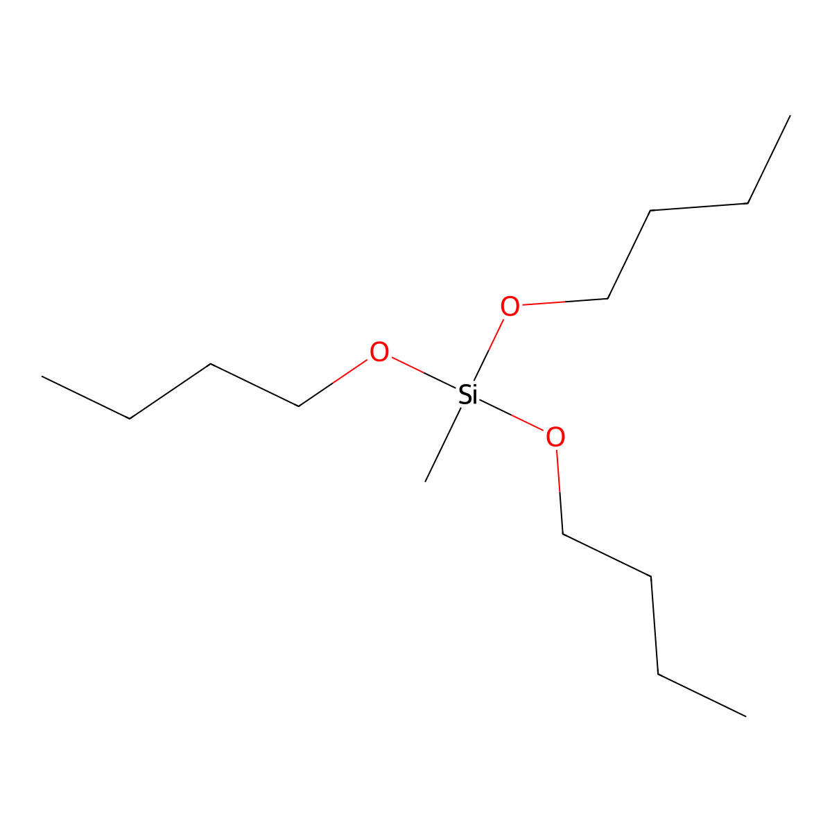 Tributoxymethylsilane molecular structure, CAS 5581-68-0