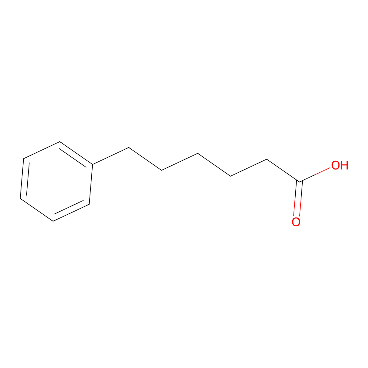 6-Phenylhexanoic Acid molecular structure, CAS 5581-75-9