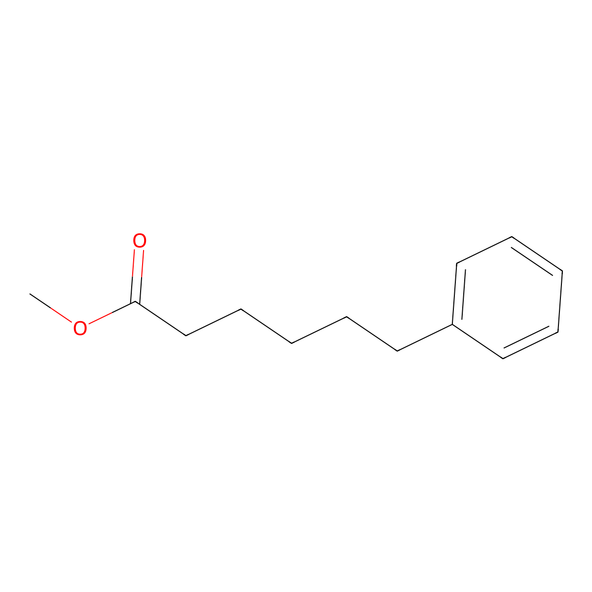 6-Phenyl-hexanoic acid methyl ester molecular structure, CAS 5581-76-0