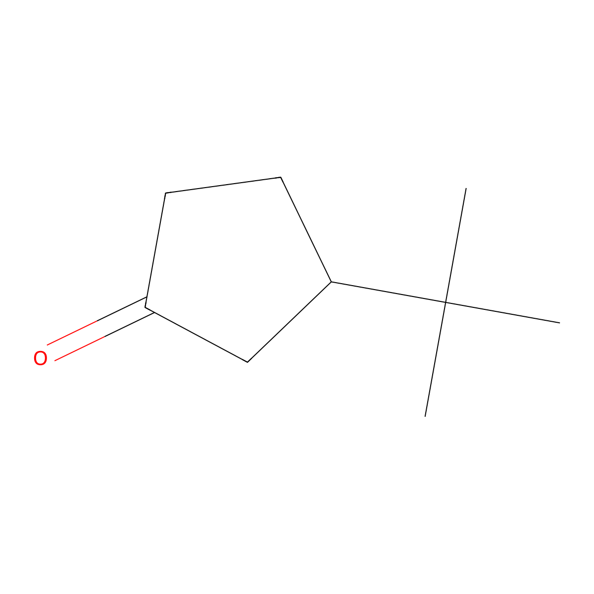 3-(Tert-butyl)cyclopentanone molecular structure, CAS 5581-94-2