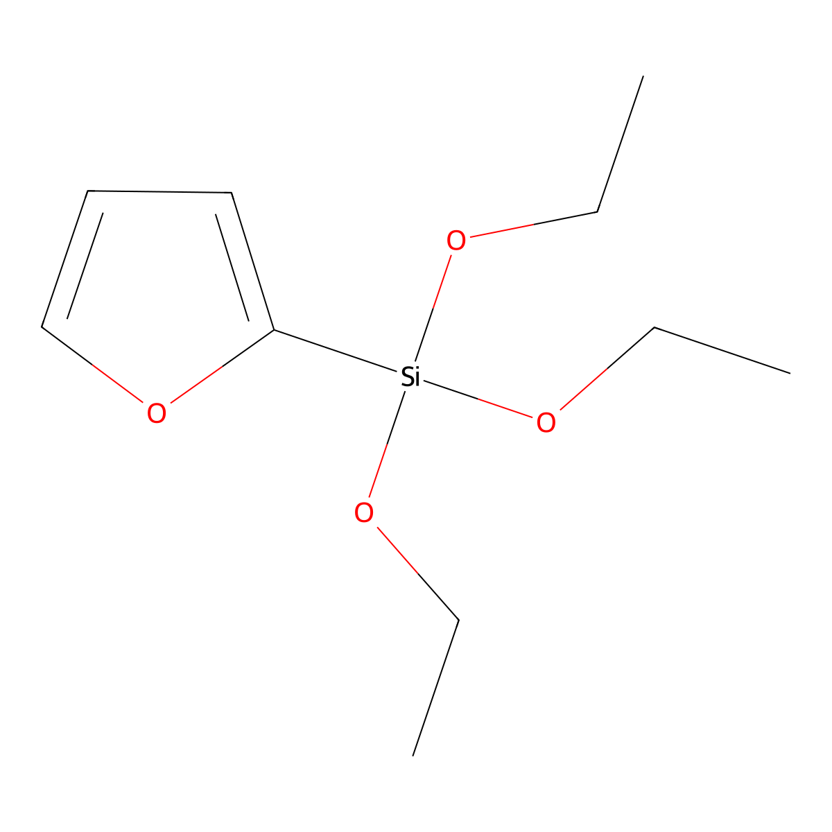 2-Triethoxysilylfuran molecular structure, CAS 55811-52-4