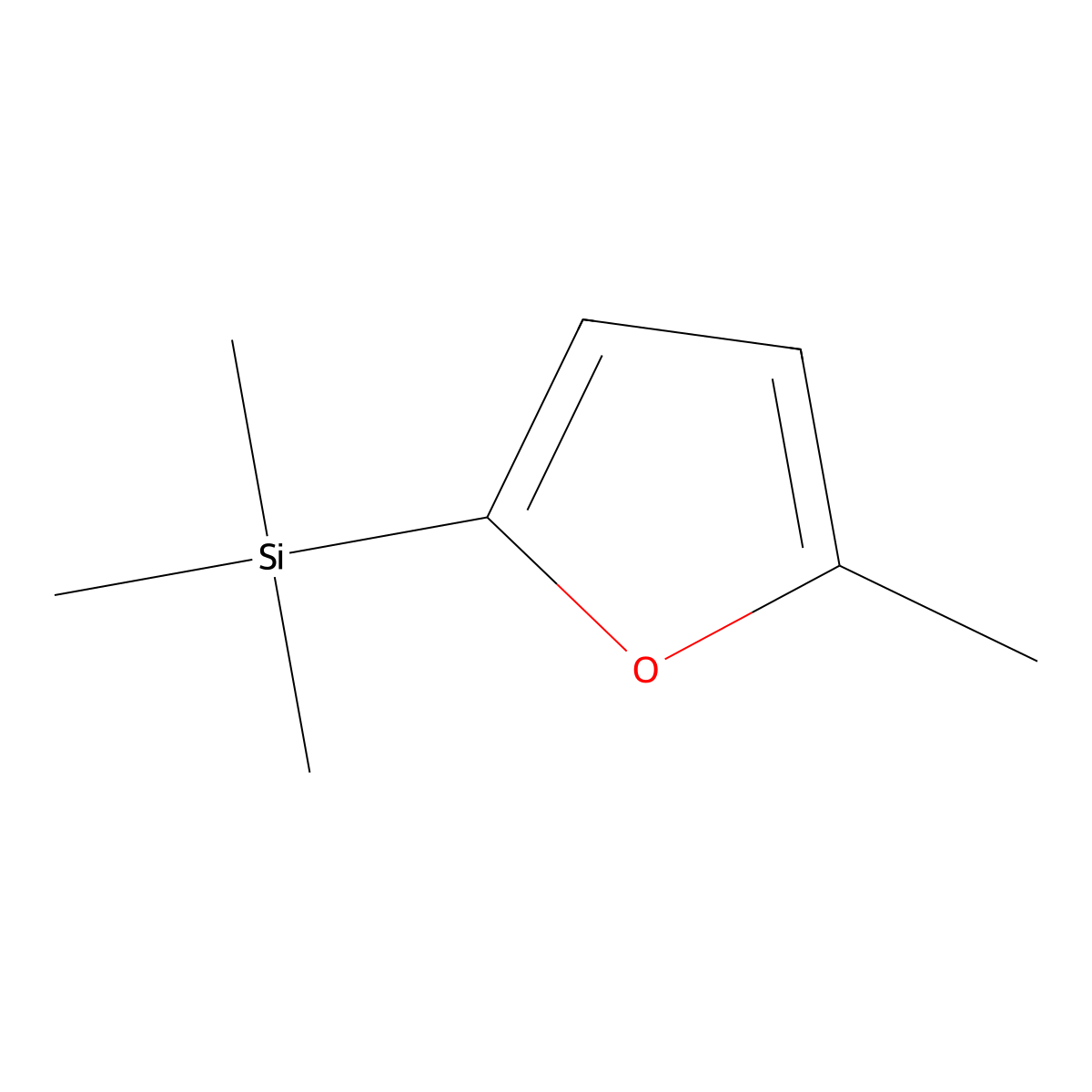 Trimethyl(5-methylfuran-2-yl)silane molecular structure, CAS 55811-60-4
