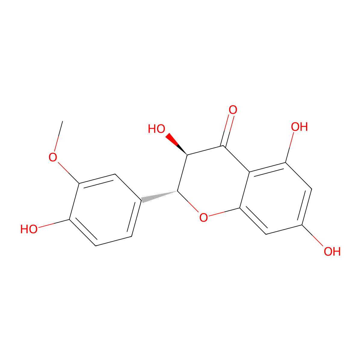 (+)-Dihydroisorhamnetin molecular structure, CAS 55812-91-4