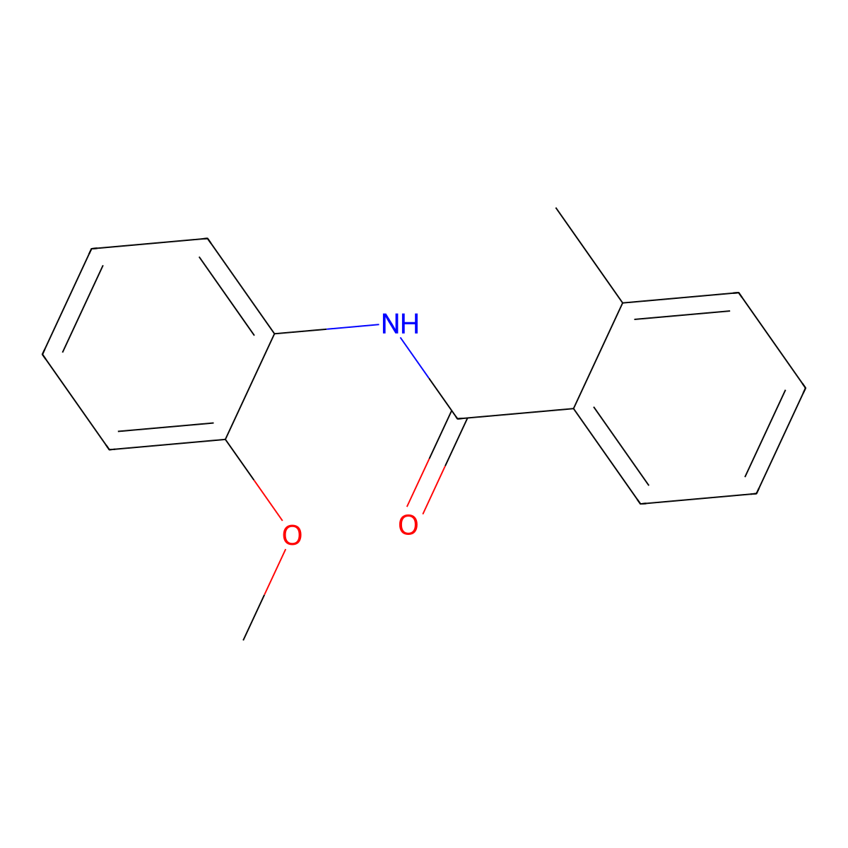 N-(2-methoxyphenyl)-2-methylbenzamide molecular structure, CAS 55814-34-1