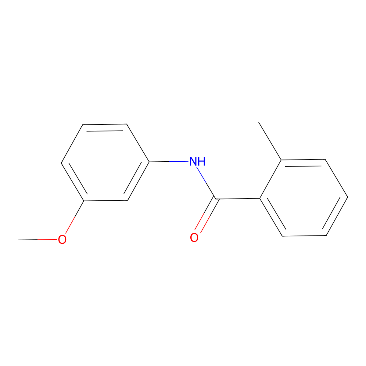 N-(3-methoxyphenyl)-2-methylbenzamide molecular structure, CAS 55814-35-2