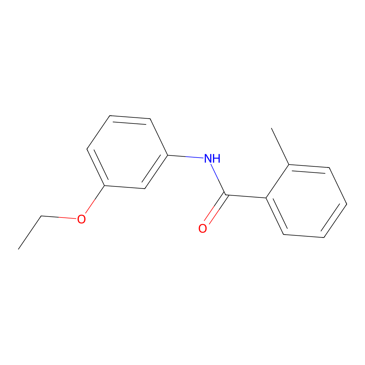 N-(3-Ethoxyphenyl)-2-methylbenzamide molecular structure, CAS 55814-38-5