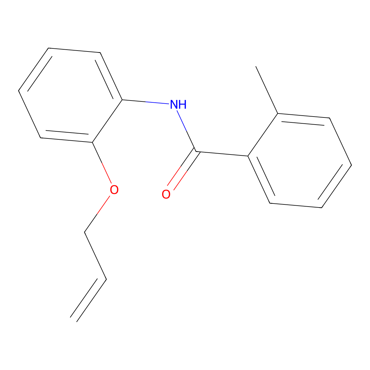 N-[2-(allyloxy)phenyl]-2-methylbenzamide molecular structure, CAS 55814-46-5