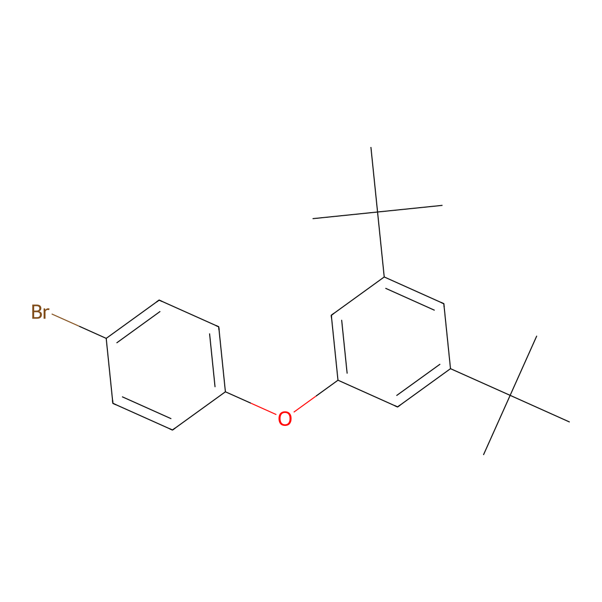 1-(4-Bromophenoxy)-3,5-di-tert-butylbenzene molecular structure, CAS 55814-66-9