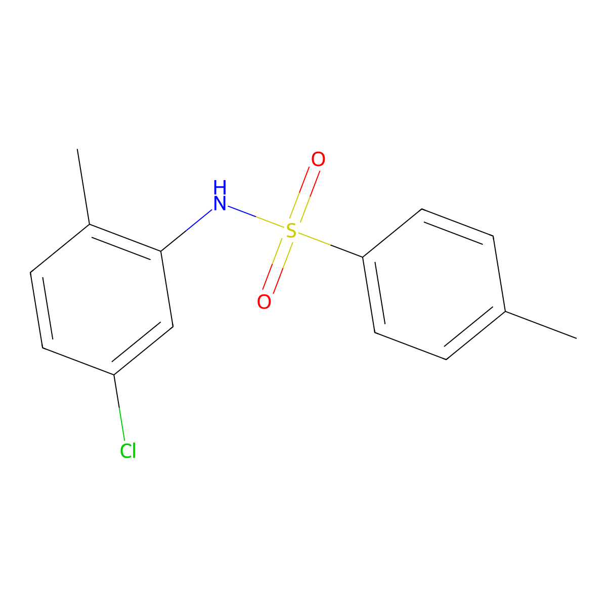 N-(5-chloro-2-methylphenyl)-4-methylbenzenesulfonamide molecular structure, CAS 55816-01-8