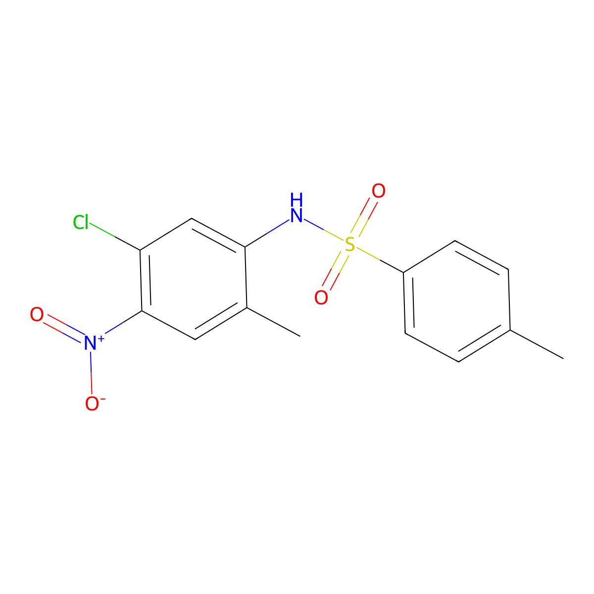 (5-Chloro-2-methyl-4-nitrophenyl)[(4-methylphenyl)sulfonyl]amine molecular structure, CAS 55816-02-9