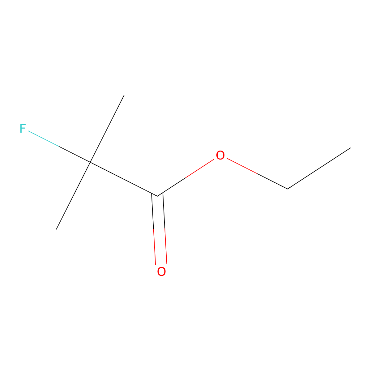 Ethyl 2-fluoroisobutyrate molecular structure, CAS 55816-69-8