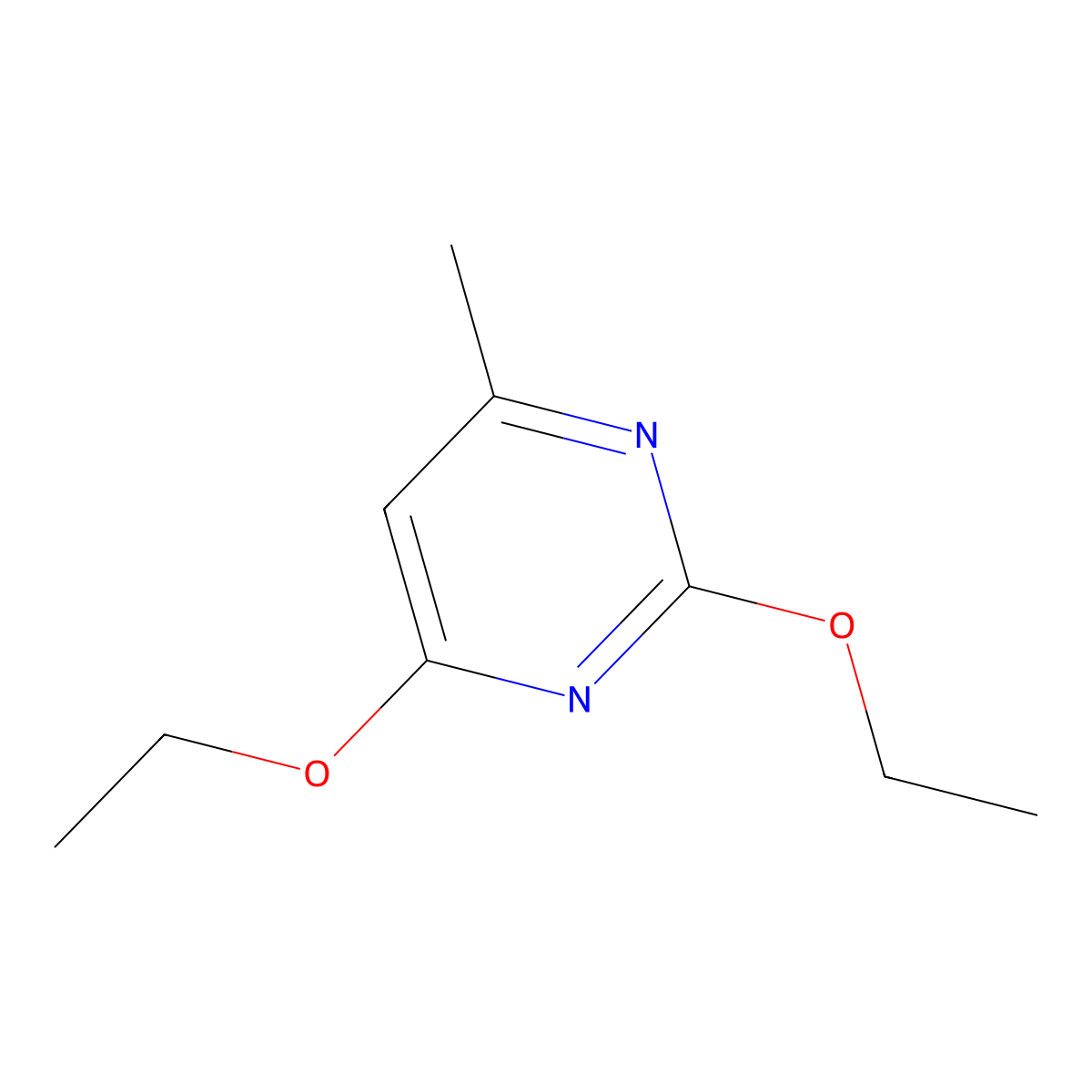 2,4-Diethoxy-6-methylpyrimidine molecular structure, CAS 55816-92-7