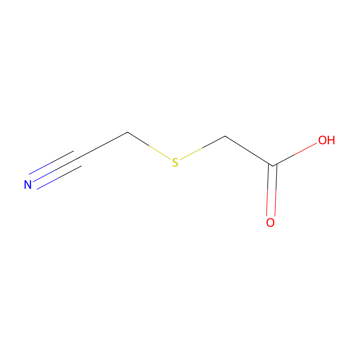 2-[(Cyanomethyl)sulfanyl]acetic acid molecular structure, CAS 55817-29-3