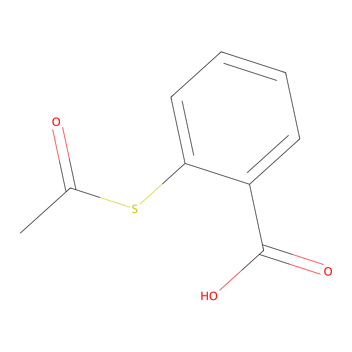 2-(Acetylthio)benzoic acid molecular structure, CAS 55819-78-8