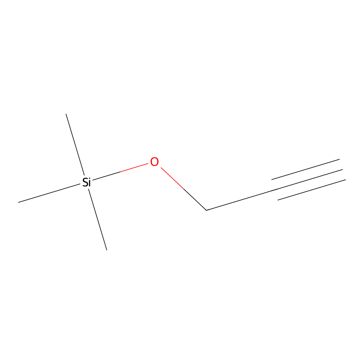 Silane, trimethyl(2-propyn-1-yloxy)- molecular structure, CAS 5582-62-7