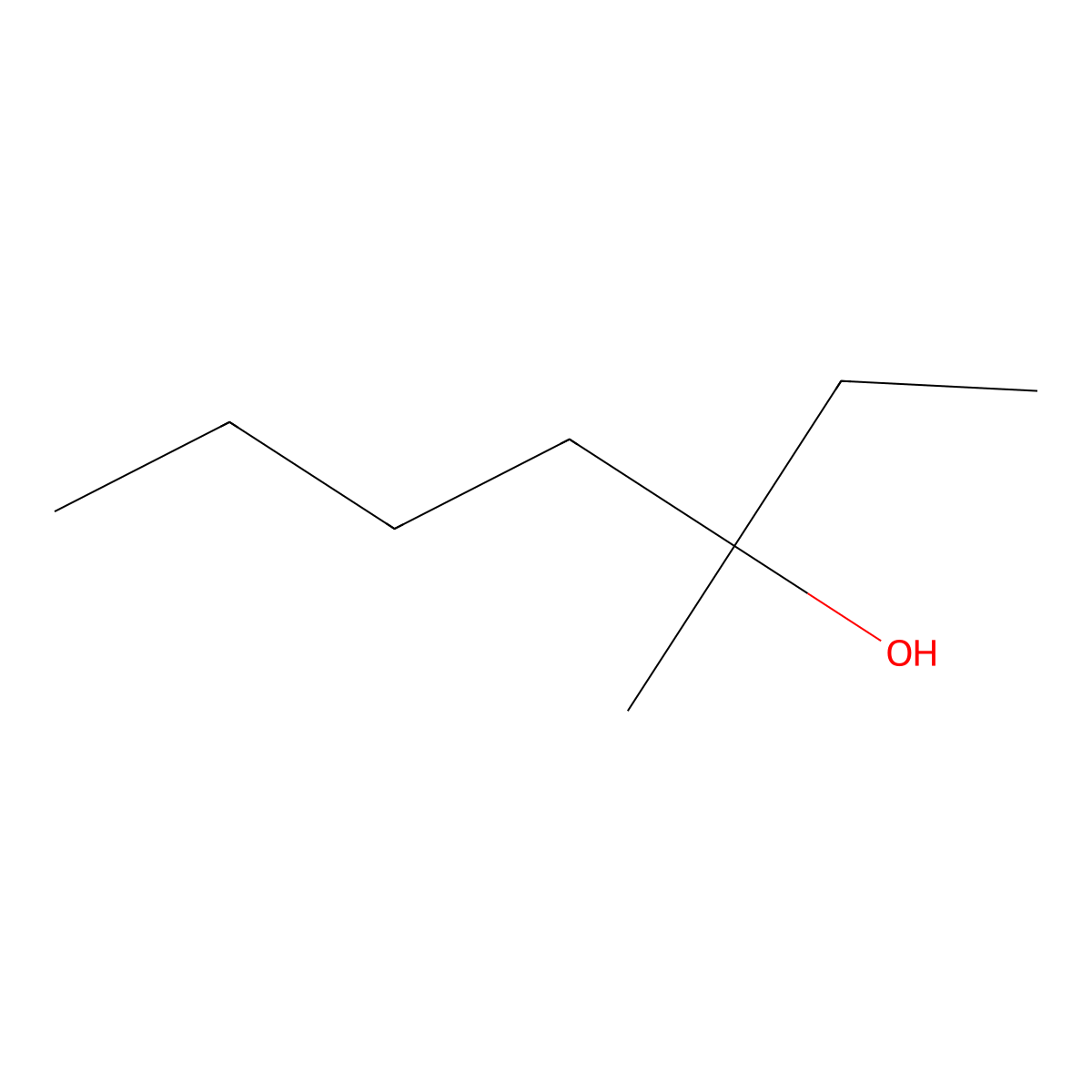 3-Methyl-3-heptanol molecular structure, CAS 5582-82-1