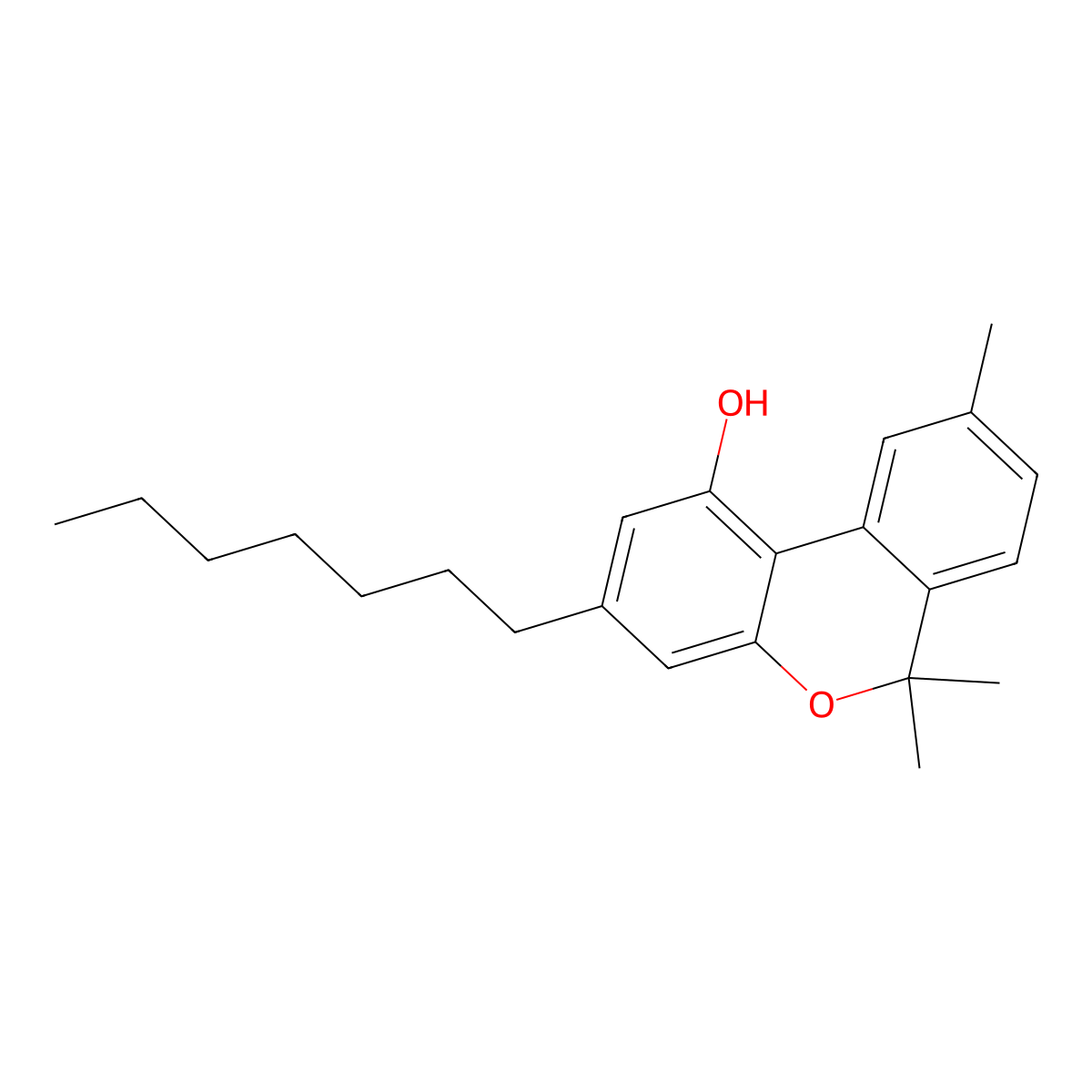 Cannabiphorol molecular structure, CAS 55824-14-1