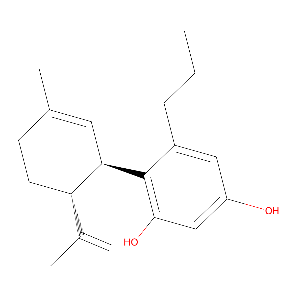Abnormal Cannabidivarin molecular structure, CAS 55824-20-9