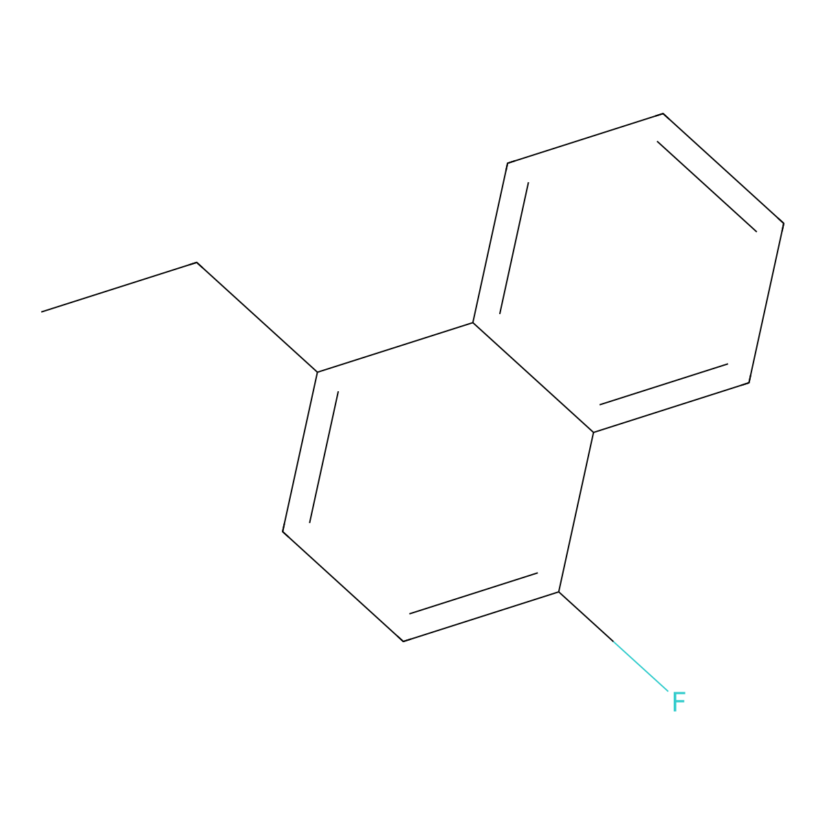 1-Ethyl-4-fluoronaphthalene molecular structure, CAS 55830-92-7