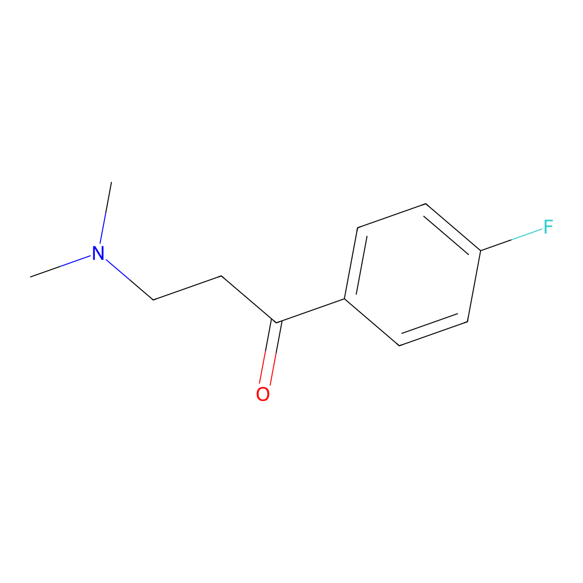 3-Dimethylamino-1-(4-fluoro-phenyl)-propan-1-one molecular structure, CAS 55831-59-9