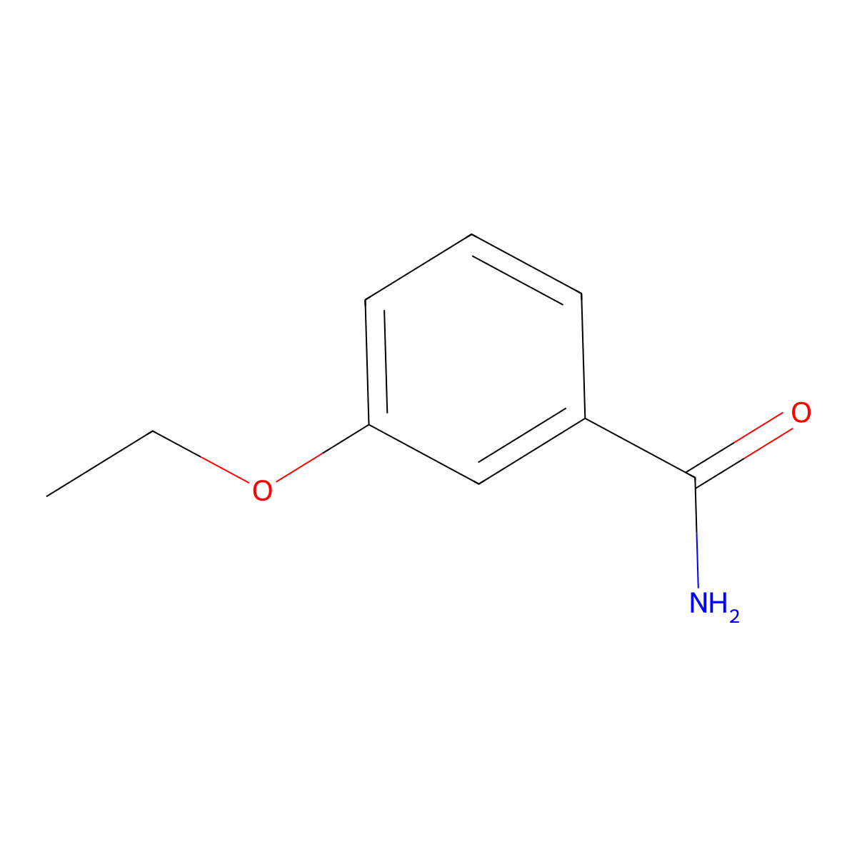 3-Ethoxybenzamide molecular structure, CAS 55836-69-6